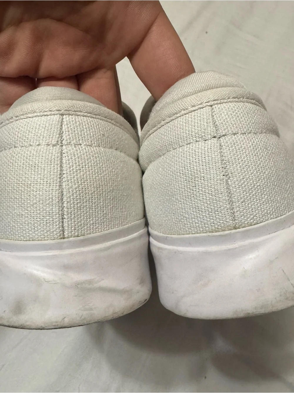 Adidas (size 5) unisex men’s woman’s sabalo school slip on white shoes sneakers
